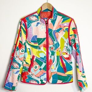 Redd Jeans abstract zip blazer 4